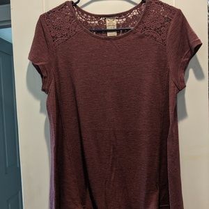 Lace Toped Tee
